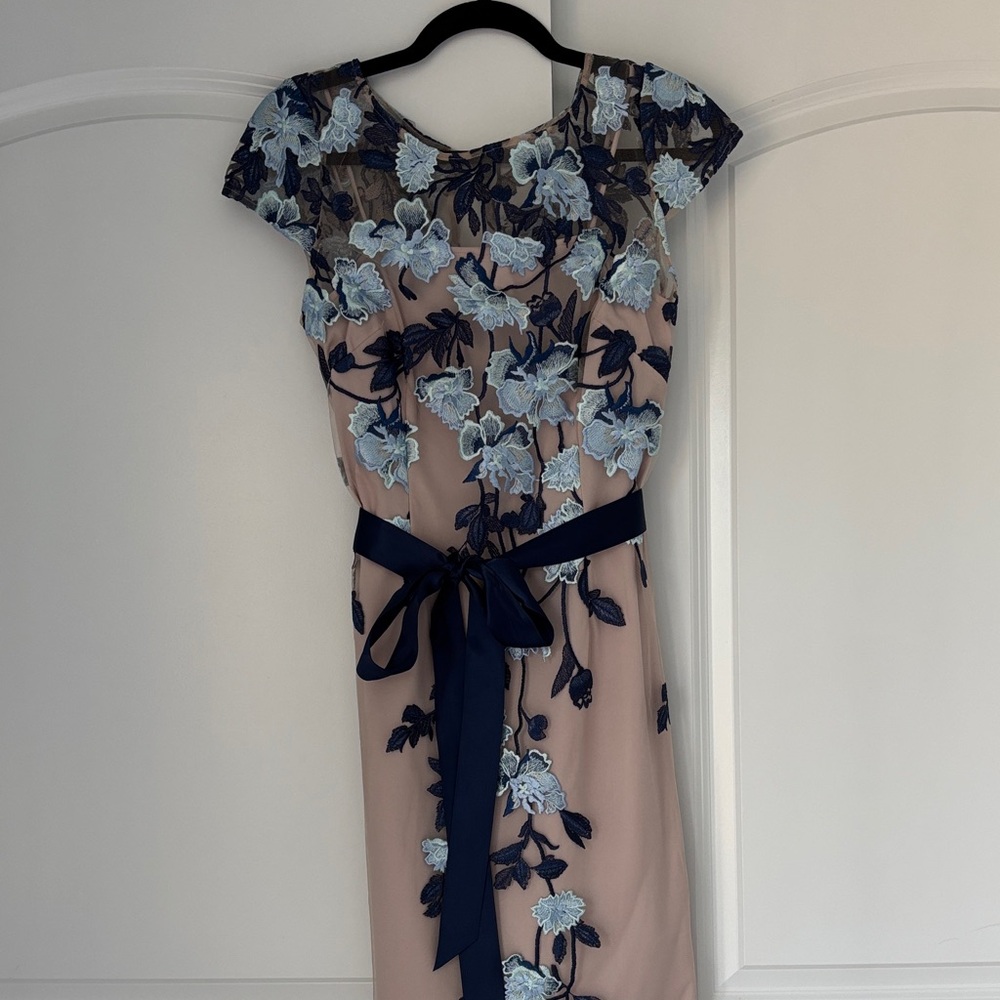 Elegant Floral Embroidered Dress